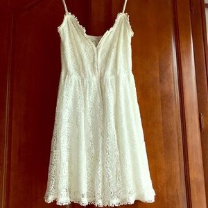 White Lace Mini Dress Aeropostale Sz XS